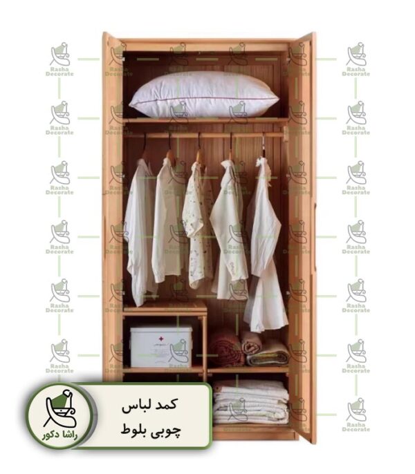 کمد لباس چوبی بلوط
