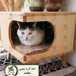 خانه گربه چوبی