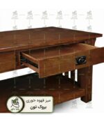 میز قهوه خوری بروک تون ساخته شده از چوب با کیفیت به رنگ قهوه ای